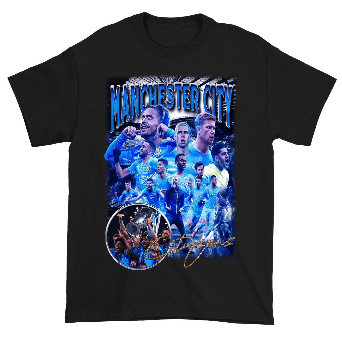 Camiseta Slim - Manchester City