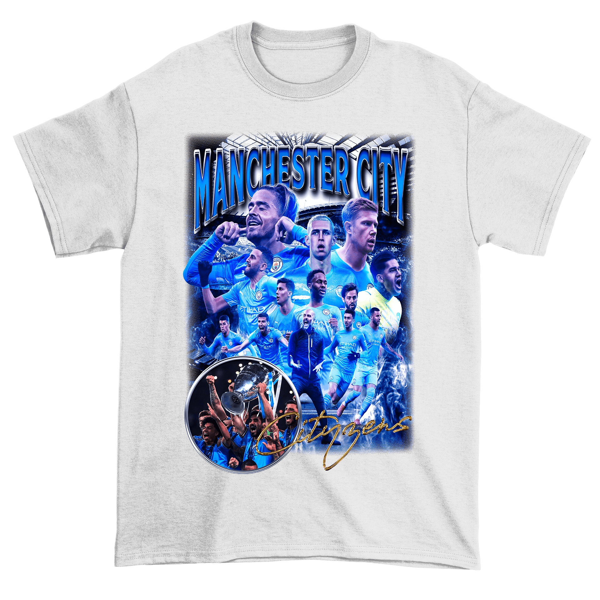 Camiseta Slim - Manchester City