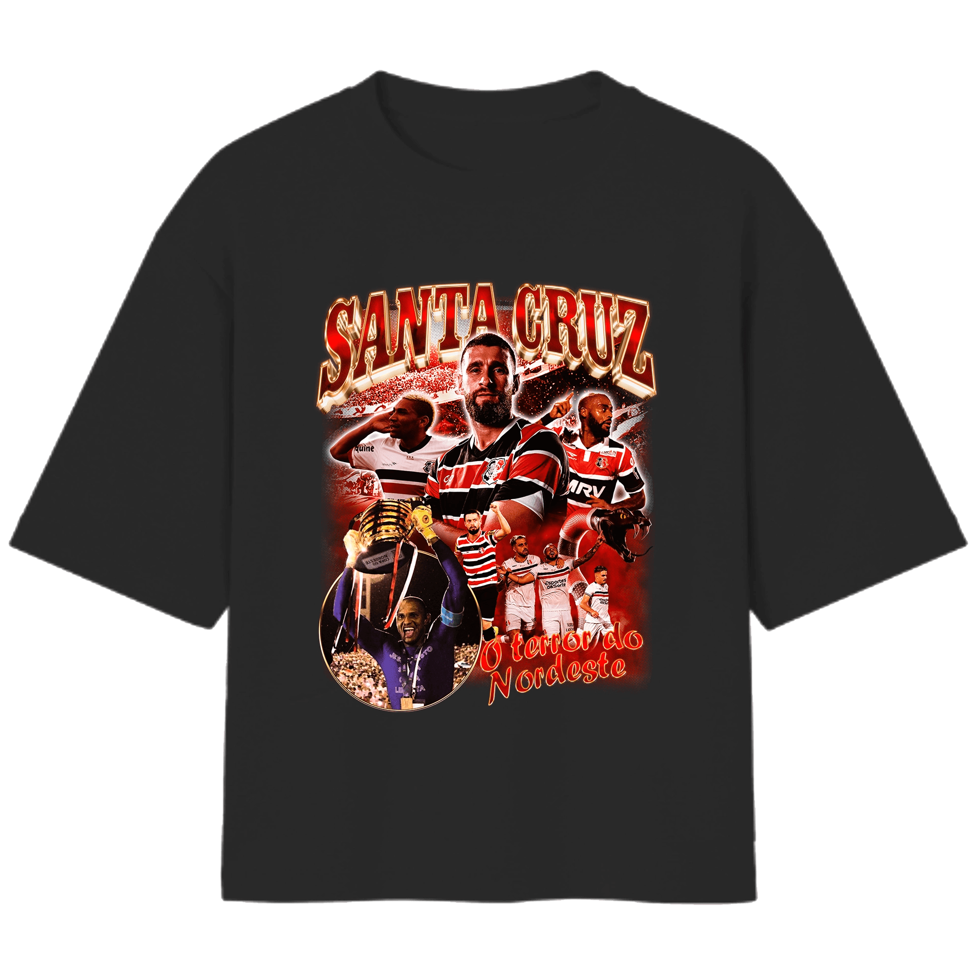 Camiseta Over - Santa Cruz