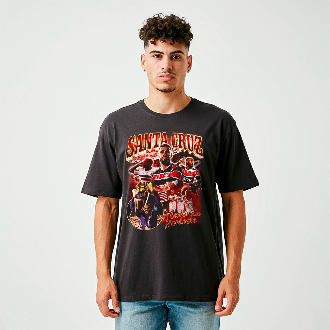 Camiseta Over - Santa Cruz