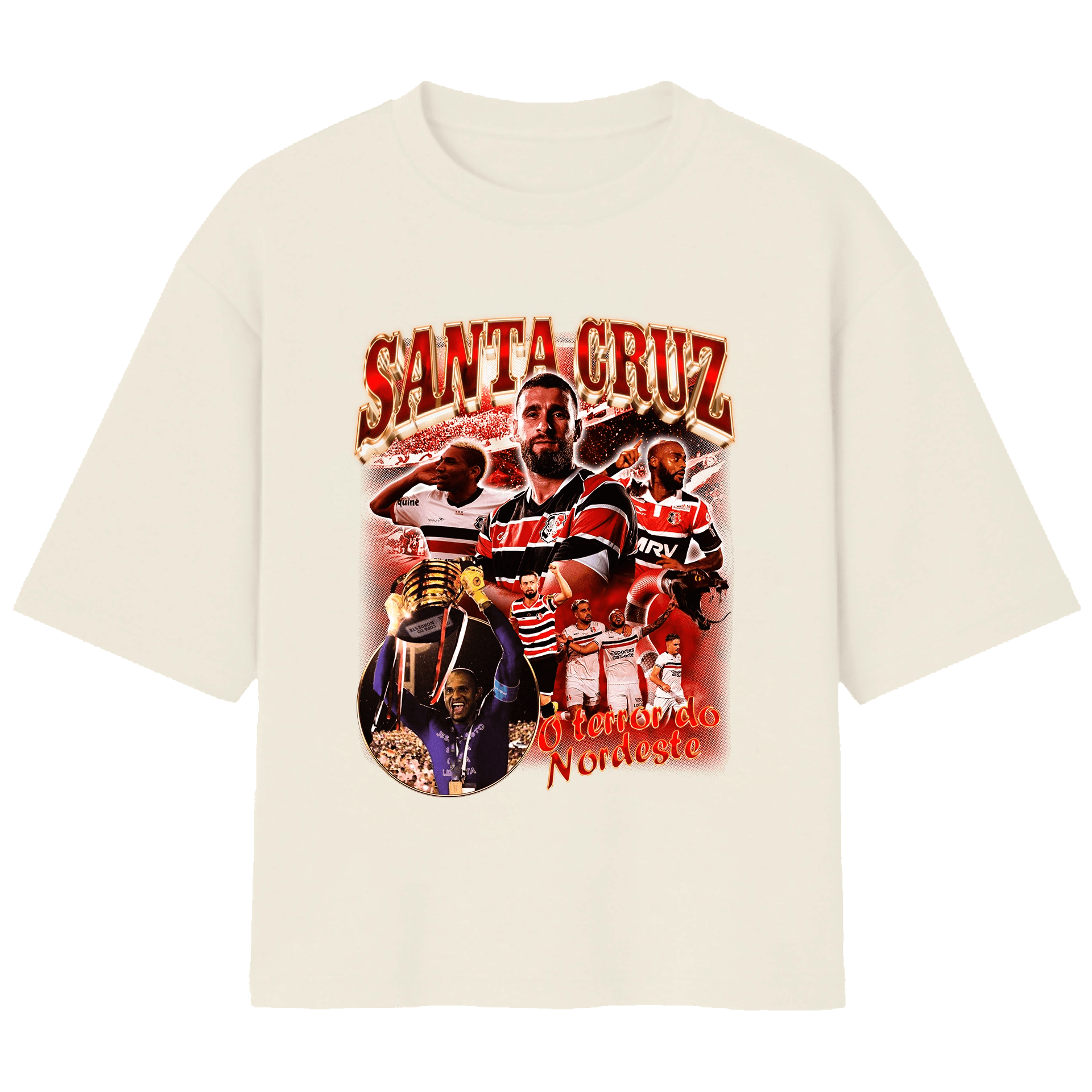 Camiseta Over - Santa Cruz
