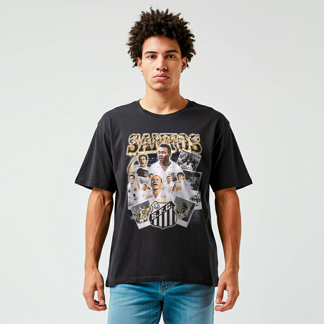 Camiseta Over - Santos